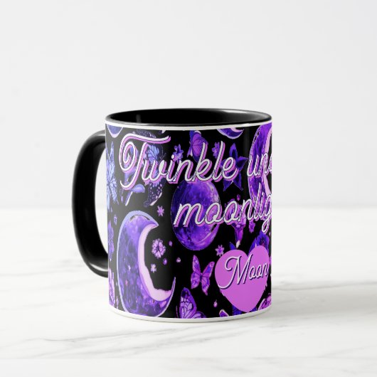 Moon Lover's Black Tasse Celestial Coffee (Vorderseite Links)