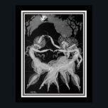 "Moon Madness" Art Deco Print ca. 1922 Poster<br><div class="desc">"Moon Madness" Art Deco Print von Aleksander Rzewuski ca. 1922</div>