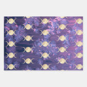 Moon Magic Abstrakt Wrapping Paper Geschenkpapier Set (Vorderseite 3)