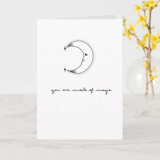 Moon Magic Card Karte (Gelbe Blume)