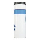 Moon Magic Stars Herz Himmelsname Weiß Thermosbecher (Rückseite)