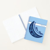 Moon Magic Stars Herz Liebe Notizblock (Innenseite)