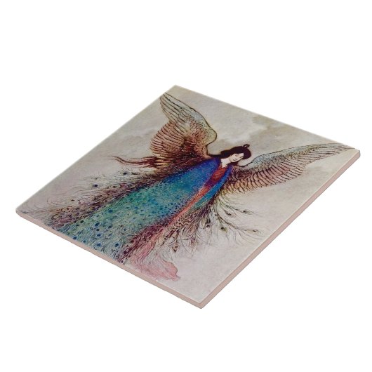 “Moon Maiden” Fairy Art by Warwick Goble Fliese (Seite)