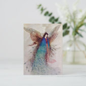 Moon Maiden Fairy Art von Warwick Goble Postkarte (Stehend Vorderseite)