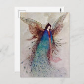 Moon Maiden Fairy Art von Warwick Goble Postkarte (Vorne/Hinten)