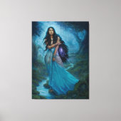 Moon Maiden Leinwanddruck (Vorderseite)