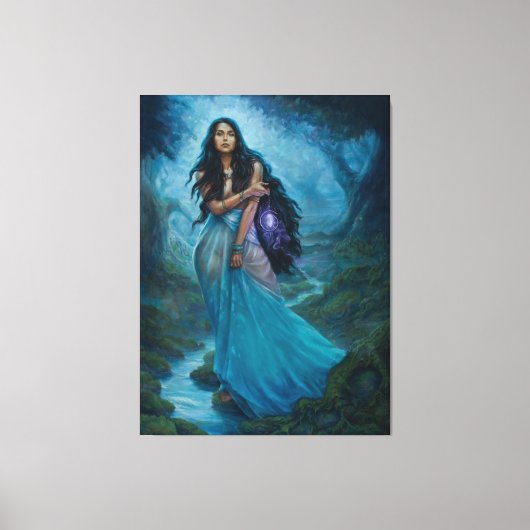 Moon Maiden Leinwanddruck (Vorderseite)