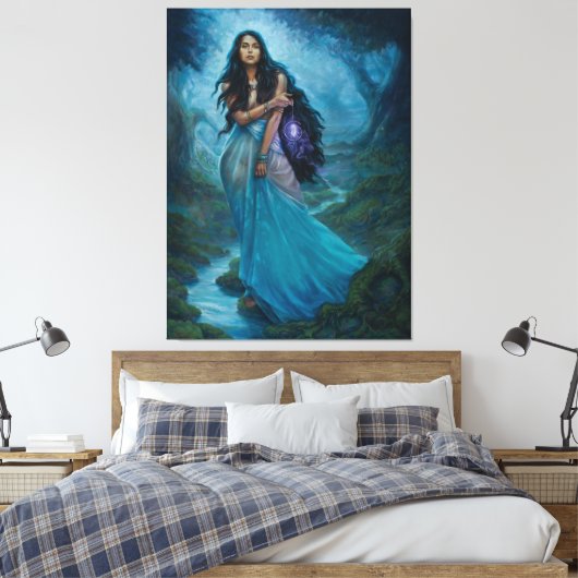 Moon Maiden Leinwanddruck (Insitu (Schlafzimmer))