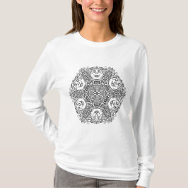 Moon Maidens Mandala Long Sleeve T - Shirt