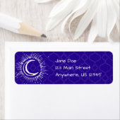 "Moon" Mailing Address Labels (WH/BLU/PUR) (Insitu)