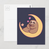 Moon Mama Sloth und Babies Postkarte (Vorne/Hinten)