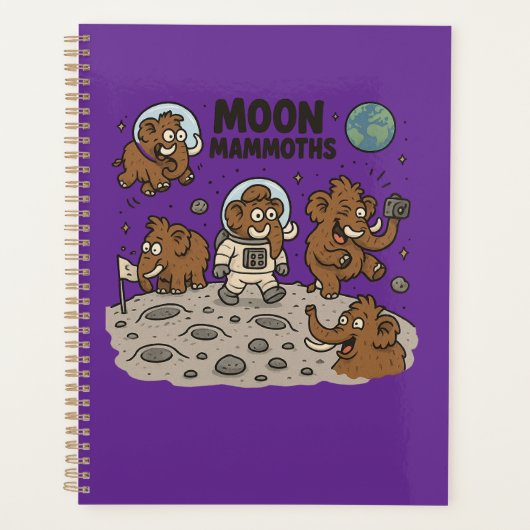 MOON MAMMOTHS lustig Planer (Vorderseite)