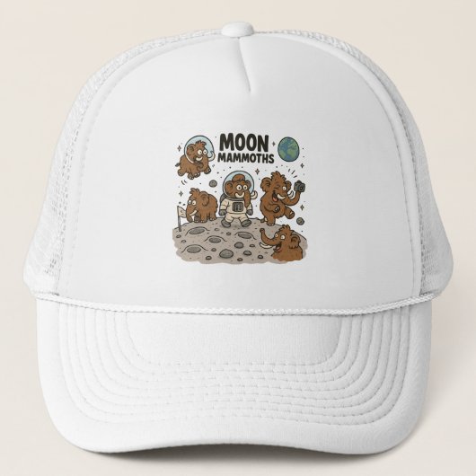 MOON MAMMOTHS lustig Truckerkappe (Vorderseite)