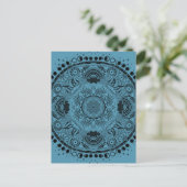 Moon Mandala MoonChild Yoga Postkarte (Stehend Vorderseite)