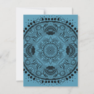 Moon Mandala MoonChild Yoga Postkarte
