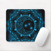 Moon Mandala Mouse Pad Mousepad (Mit Mouse)