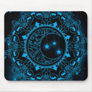 Moon Mandala Mouse Pad Mousepad