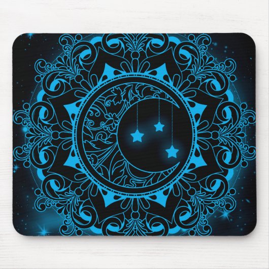 Moon Mandala Mouse Pad Mousepad (Vorne)