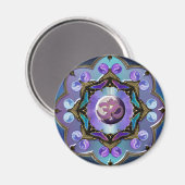 Moon Mandala Variation Magnet (Vorderseite/Rückseite)