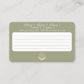 Moon Mandala - Visitenkarte (Rückseite)