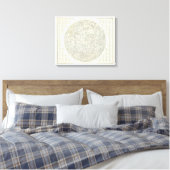 Moon Map Leinwanddruck (Insitu (Schlafzimmer))