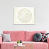Moon Map Leinwanddruck (Insitu (Wohnzimmer))