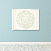 Moon Map Leinwanddruck (Insitu (Holzboden))