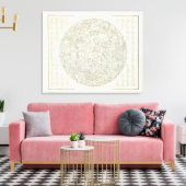 Moon Map Leinwanddruck (Insitu (Wohnzimmer))