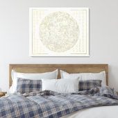 Moon Map Leinwanddruck (Insitu (Schlafzimmer))