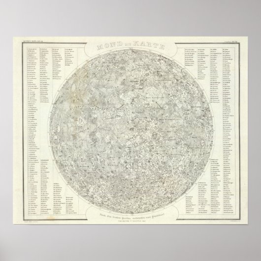 Moon Map Poster (Vorne)