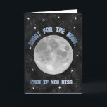 Moon, Mars & Aliens Kid Birthday Karte<br><div class="desc">Ein Space-Themed birthday card for kids or kids at heart. Die Front Feature the Surrounded by Stars haben wir Black Background. The well-known saying begins: "Shoot for the moon. Even if you miss... " Tor the Inside Holds überraschte. Instead of finishing, "you'll land among the stars", the card reads, "maybe...</div>