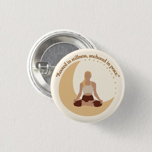 Moon Meditation – Celestial Wellness  Button (Vorne & Hinten)