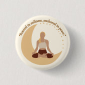 Moon Meditation – Celestial Wellness  Button (Vorderseite)