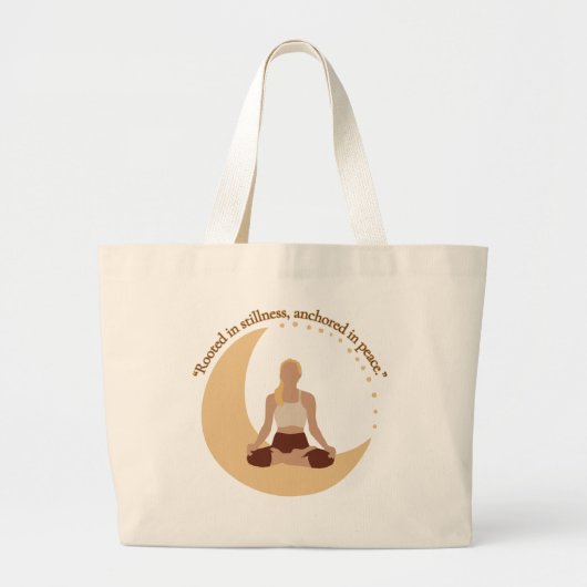 Moon Meditation – Celestial Wellness  Jumbo Stoffbeutel (Vorne)