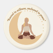 Moon Meditation – Celestial Wellness  Magnet (Vorne)