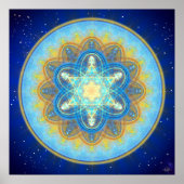 Moon Merkaba Mandala Poster (Vorne)