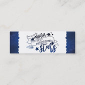 Moon Mini Visitenkarte (Rückseite)