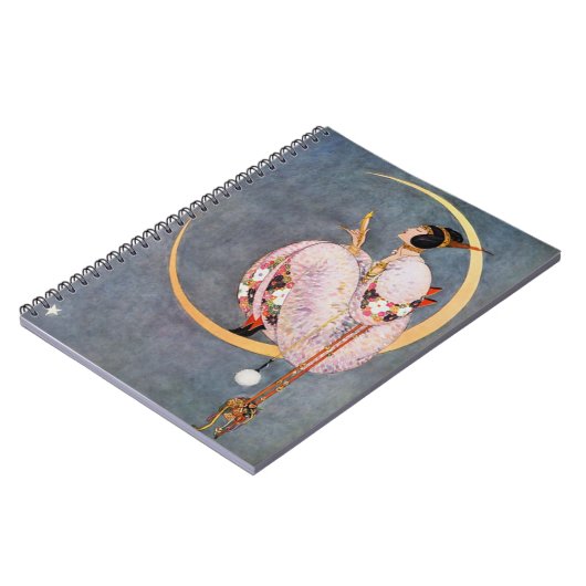 Moon & Mirror 1917 George Wolf Plank Notizblock (Linke Seite)