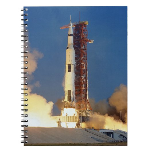 Moon Mission Spacecraft Ground View Notebook Notizblock (Vorderseite)