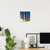 Moon Mission Spacecraft Ground View Poster (Heimbüro)