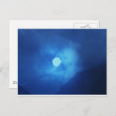 MOON mit CLOUDS bedeckt - NIGHT SKY Postkarte (Vorne/Hinten)