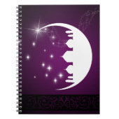 Moon mit Moschee Silhouette - Notebook Notizblock (Vorderseite)
