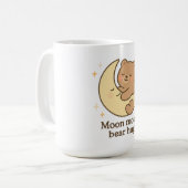 Moon Mood Bear Hug Tasse Niedlich Gemütliches ästh (Vorderseite Links)