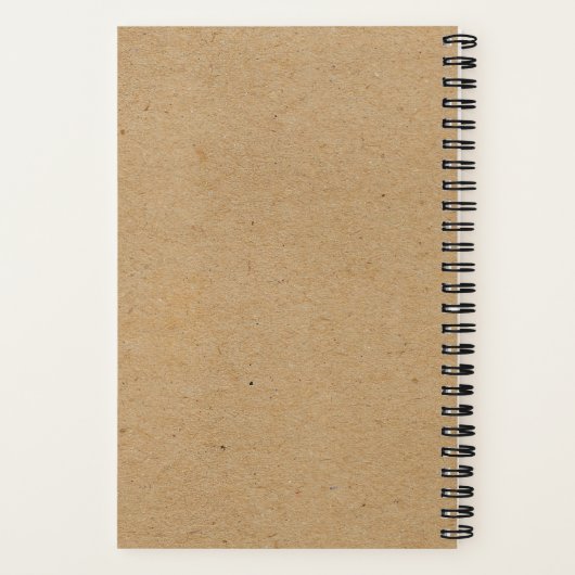 Moon Moth mit Stars Magical Spiral Notebook Notizblock (Rückseite)