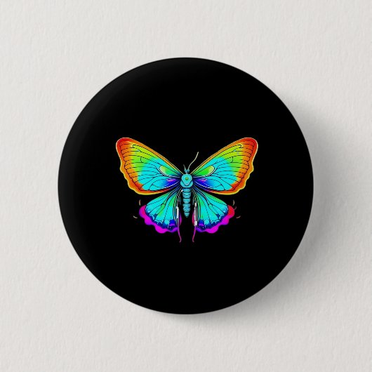 Moon Moth Whimsigoth Button (Vorderseite)