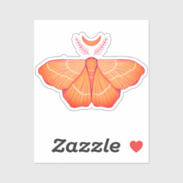 Moon Moth Witchy Night Art - Magische Illustration Aufkleber