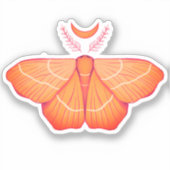 Moon Moth Witchy Night Art - Magische Illustration Aufkleber (Vorderseite)