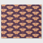 Moon Moth Witchy Night Art - Magische Illustration Geschenkpapier (Flach)