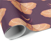 Moon Moth Witchy Night Art - Magische Illustration Geschenkpapier (Rolleneckpunkt)