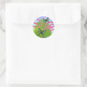 Moon Moths on Bleeding Hecht Blume Sticker (Tasche)